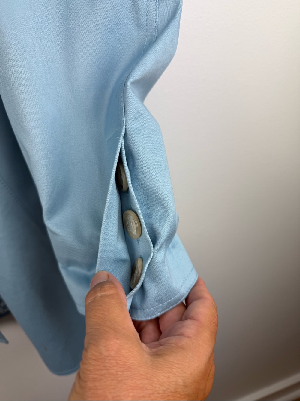 Coach Powder Blue Women's Single-Breasted Trench Coat - Picture 6 of 15